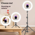 10" LED Ring Light with Phone Holder & Adjustable Stand
