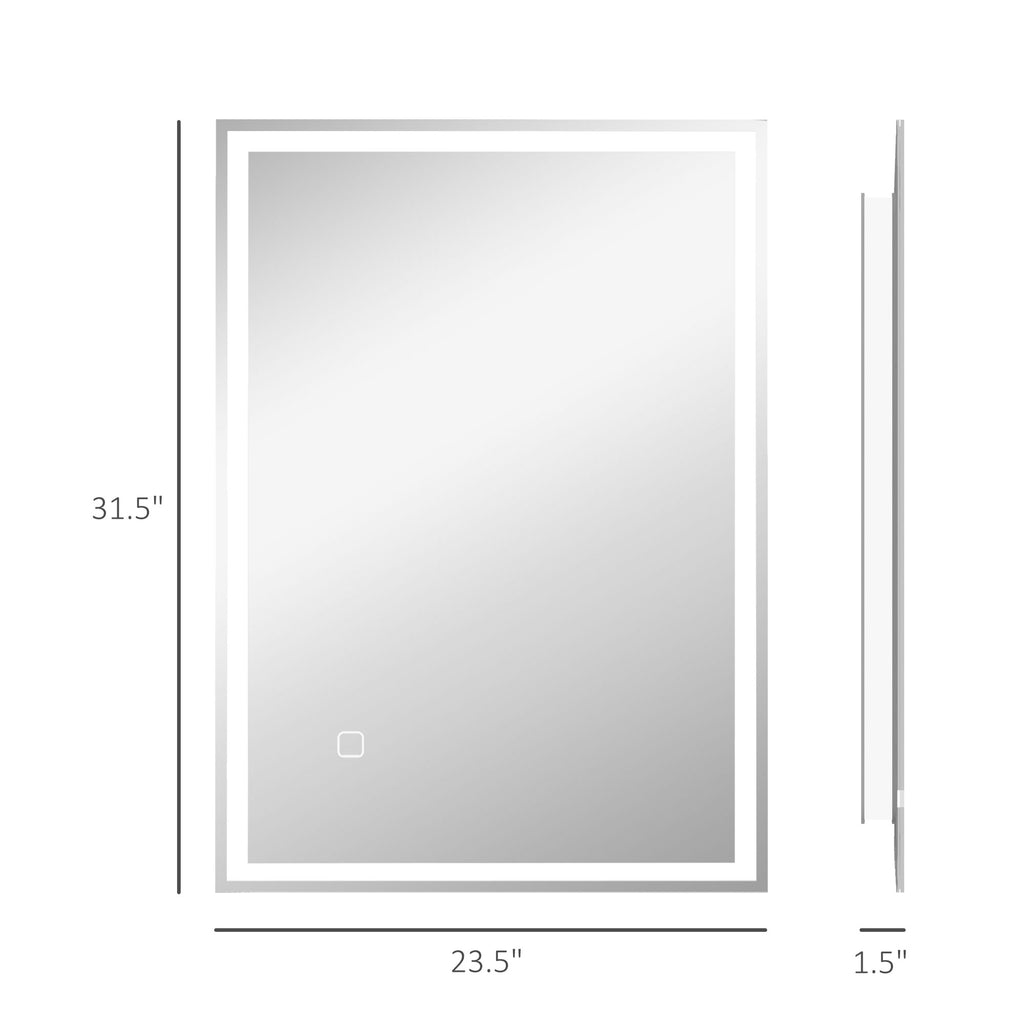 Smart Touch LED Makeup Mirror – Dimmable & Rechargeable