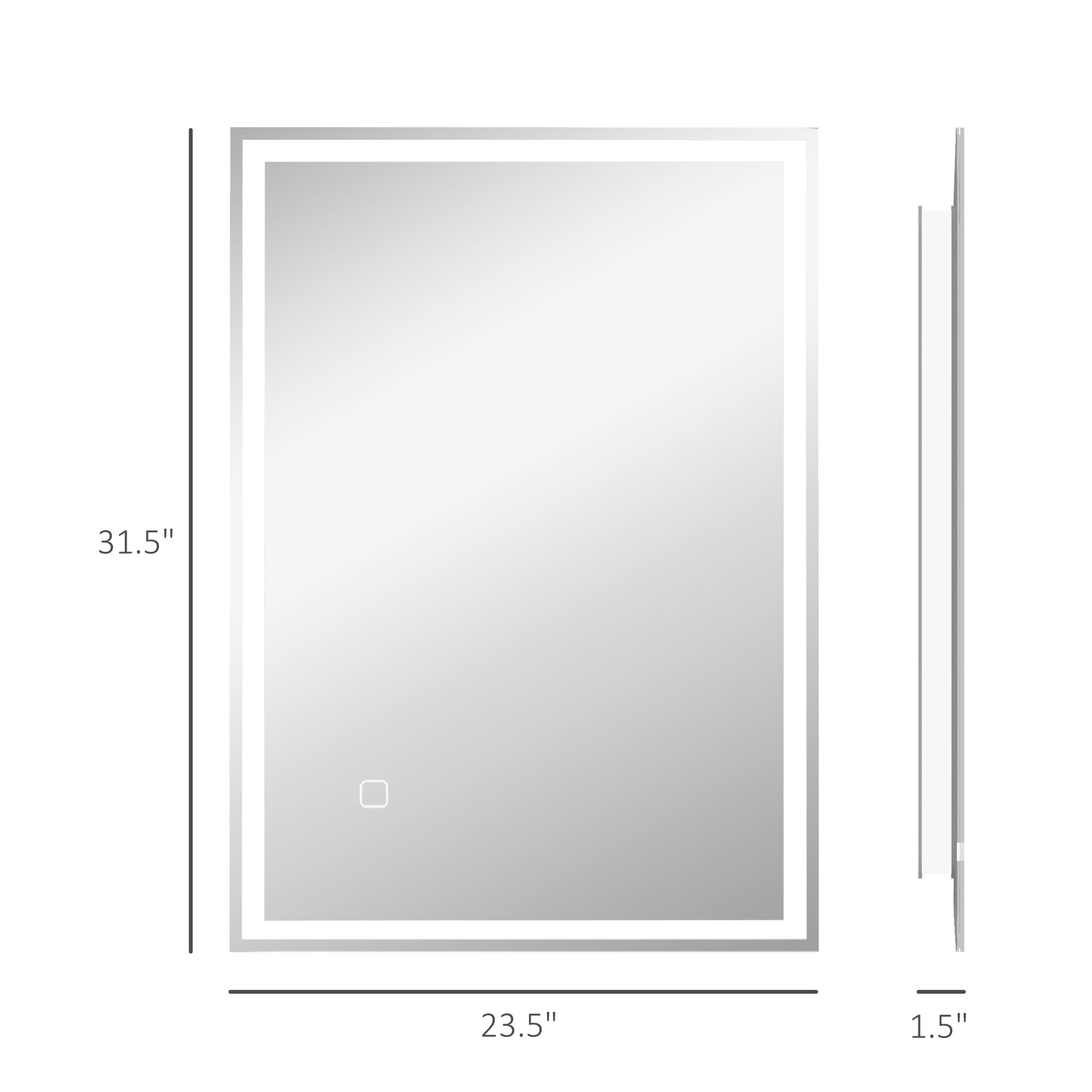 Smart Touch LED Makeup Mirror – Dimmable & Rechargeable
